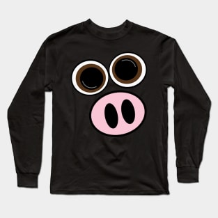 Cow eyes and snout Long Sleeve T-Shirt